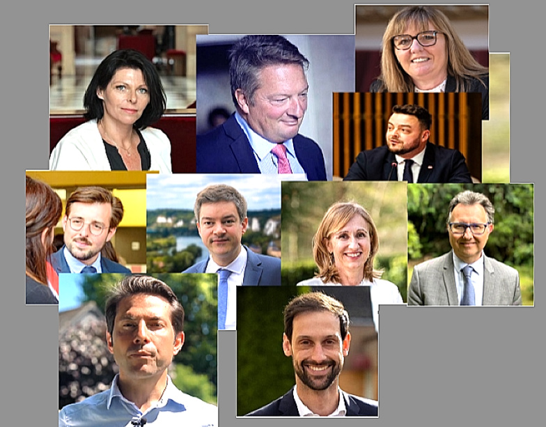 Dix candidates et candidats sont en lice dans les cinq circonscriptikons de l'Eure pour dimanche 7 juillet - Photos extraites de Facebook