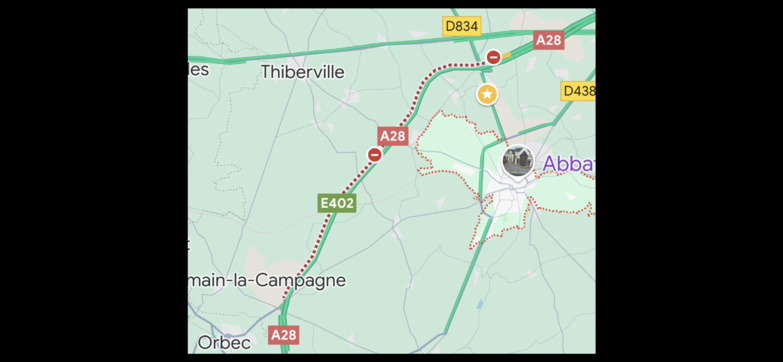 Un poids lourd couché sur l’A28 dans l’Eure, l’autoroute fermée et déviée vers Alençon  