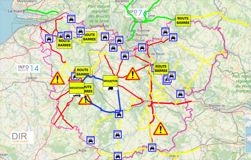 Neige et Verglas. Dans l'Eure, les saleuses tournent à plein régime sur les routes 