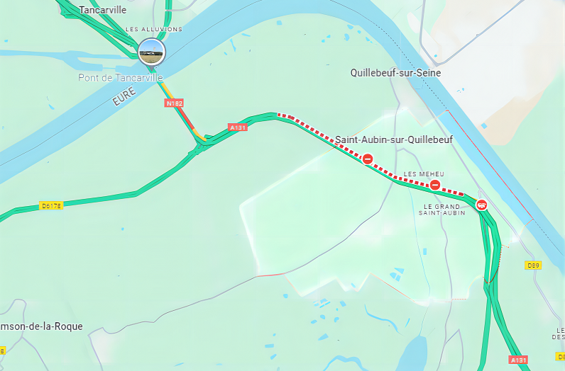 Eure. Collision entre deux voitures  sur l'A131 : un homme héliporté en urgence absolue au CHU de Rouen