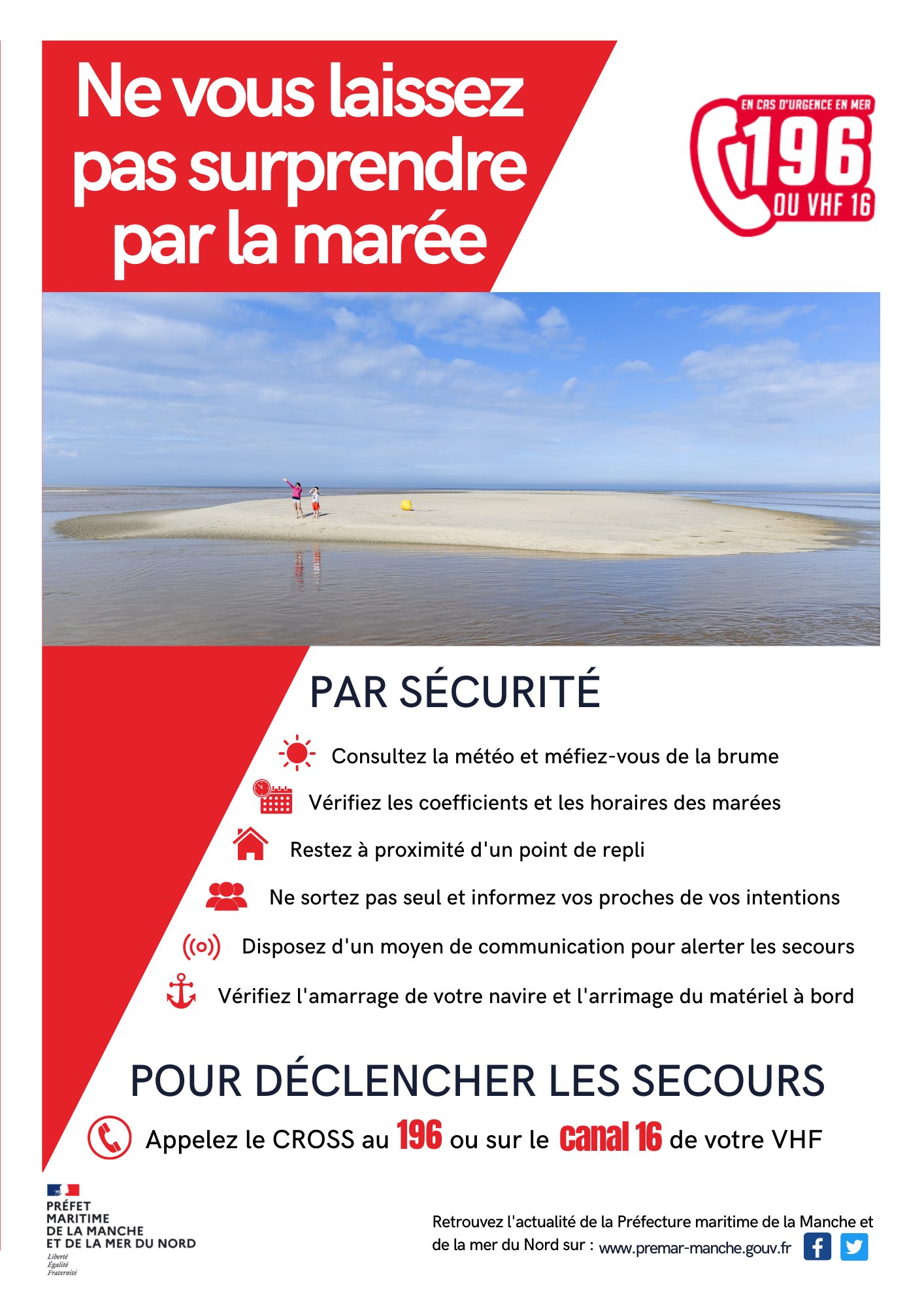 Grandes marées du 18 au 22 septembre : la préfecture maritime appelle à la prudence sur le littoral