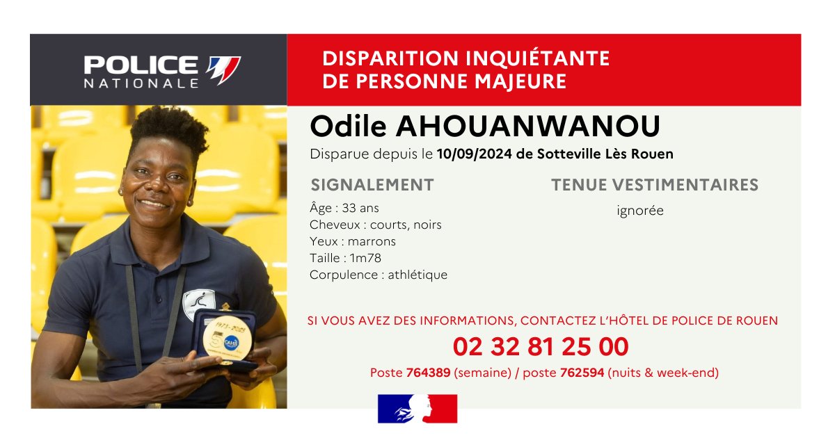 Où est Odile Ahouanwanou ? La piste d’une disparition volontaire est privilégiée par le procureur de la République 