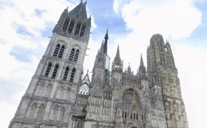 Exercice incendie grandeur nature lundi à la cathédrale Notre-Dame de Rouen