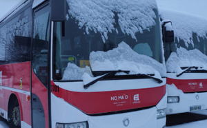 Neige et verglas : reprise progressive des transports NOMAD Car à 14h dans l’Eure et la Seine-Maritime