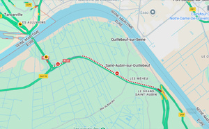 Accident entre deux poids-lourds sur l'A131 : circulation coupée et déviations vers le pont de Tancarville