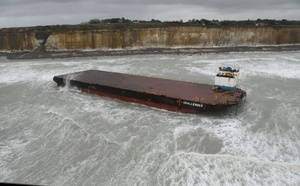 Seine-Maritime. La barge échouée à Sotteville-sur-Mer remorquée jusqu’au port du Havre 