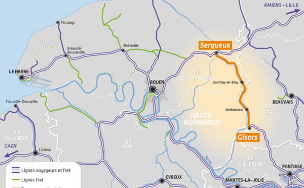 Feu vert pour la modernisation de la ligne ferroviaire Serqueux - Gisors