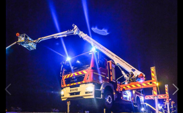 Explosion et plusieurs silos en feu dans l'entreprise Linex à Allouville-Bellefosse