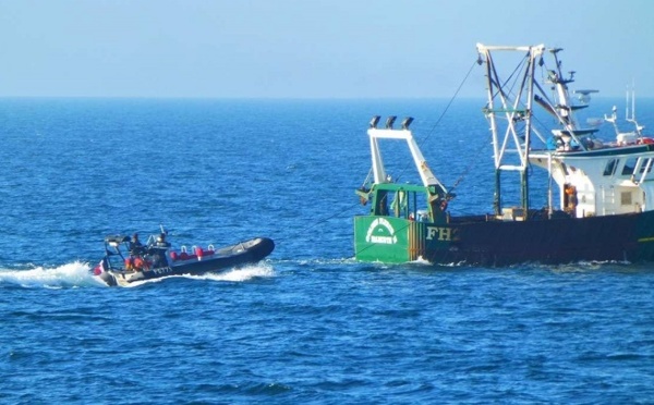 Huit tonnes de coquilles pêchées illégalement découvertes à bord d'un navire britannique