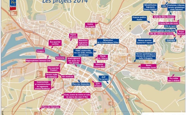 Découvrez les grands chantiers de la ville de Rouen pour 2014