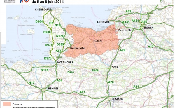 Circulation : les cartes à connaître pour contourner le Calvados du 5 au 9 juin