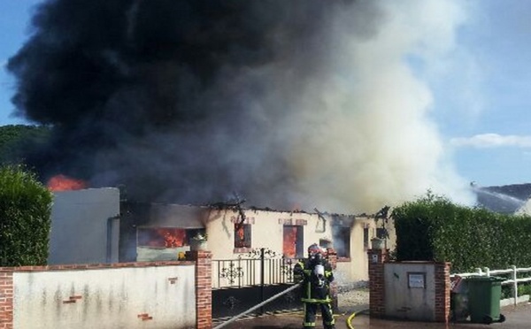 A Nassandres, une maison d'habitation détruite par un incendie : un couple et ses enfants relogés par la mairie