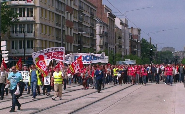 Près de 3 000 manifestants en Seine-Maritime, à l'appel de la CGT