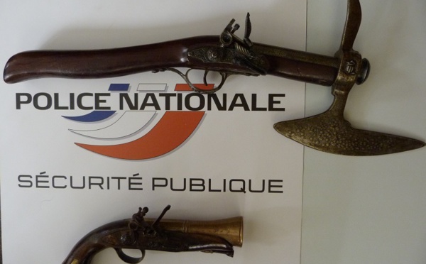 Rouen : interpellé en possession de deux armes anciennes dans sa voiture