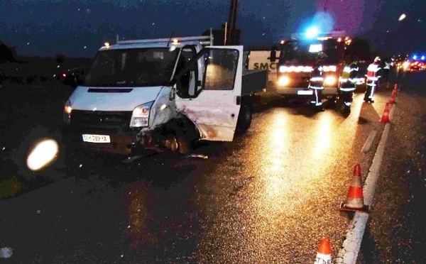 Eure : deux blessés légers dans une collision entre un camion-citerne et un camion-benne