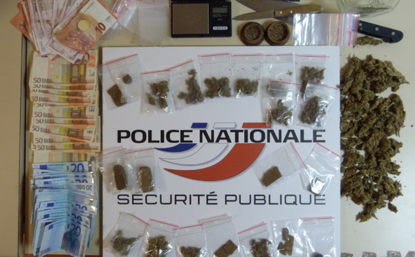 Du cannabis et 1 500€ en billets saisis au domicile d'un adolescent de Oissel arrêté à Rouen