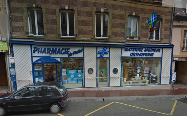 Dieppe : la braqueuse de pharmacie, cagoulée, gantée et armée, repart bredouille...