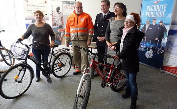 Seine-Maritime : les vélos abandonnés seront offerts par la Police nationale à la Croix-Rouge