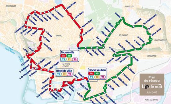 Le Havre : transports de nuit pour les noctambules à compter du 1er juin