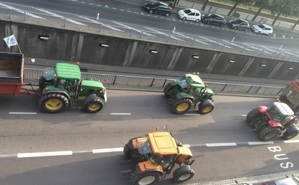 La Seine-Maritime durement touchée par les barrages des agriculteurs cet après-midi