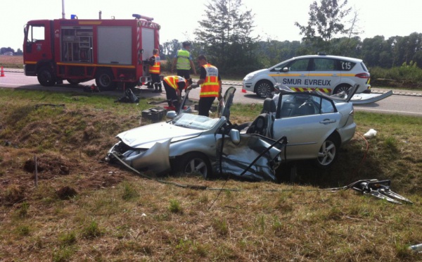 Eure : un automobiliste de 88 ans tué sur le coup dans un accident de la route à Écardenville