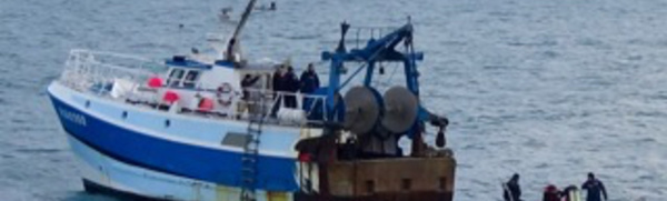 Deux chasseurs de mines de la Marine nationale en mission au large du Havre et d’Antifer