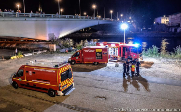 Voiture tombée en Seine à Rouen : le corps sans vie du conducteur de 17 ans repêché 