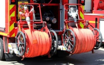 Feu de chariot dans un entrepôt à Etainhus, 40 pompiers sont sur place