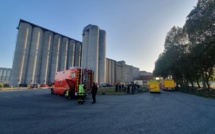 Départ de feu sur un silo de la société PastaCorp à Rouen  : la cellule risques chimiques sur place 