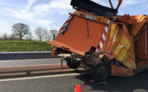 Accident sur l'A84 a Pont Farcy vers Rennes 