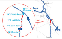 Depuis ce matin, 16 km de l'A154 en travaux entre Val-de-Reuil et Acquigny (Eure)