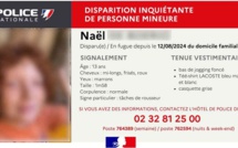 En fugue depuis le 12 août, Naël, 13 ans, a été retrouvé sain et sauf annonce la police de Rouen