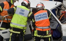 Accident spectaculaire près de Forges-les-Eaux : une voiture tombe sur les voies SNCF, une femme blessée 