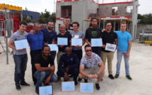 Remise de diplômes et d'attestations au centre de formation Vinci Construction